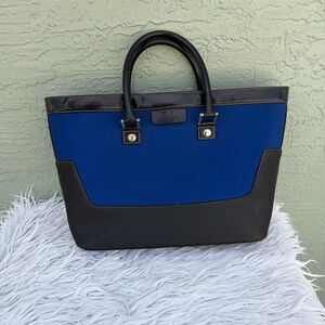 Ralph Lauren Women's Blue/Black Classic Tote Handbag